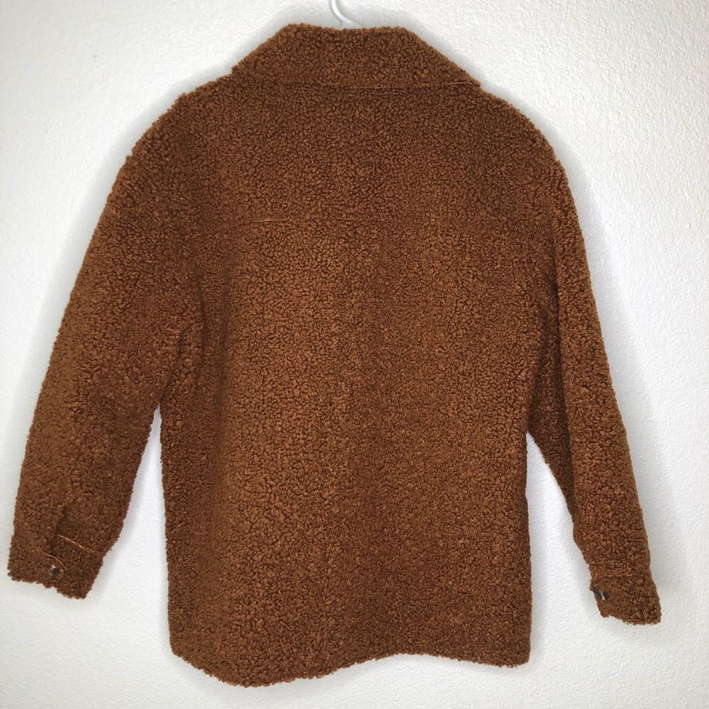 Carbon2Cobalt Faux Fur Jacket Burnt Orange Color Sz M - Picture 4 of 8